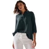 Cecil - Overhemdblouse - Slate Khaki - Knoopsluiting - Met Structuur