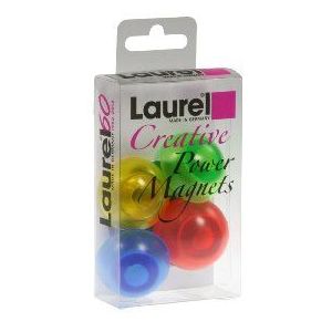 Laurel Power Maxi Magneet, 30 mm, kristalkleuren gesorteerd