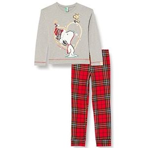 United Colors of Benetton Pig(shirt + broek) 3O7W0P037 pyjama-set, grijs 501, S meisje