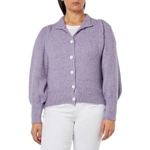hoona Dames gebreide jas 12419586-HO03, lila melange, M/L, lila, gemêleerd, M/L