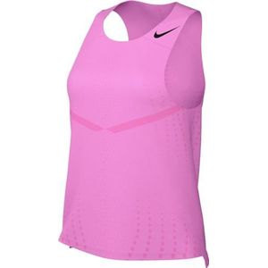 Nike W Nk Dfadv Aroswft Singlet T-shirt voor dames, roze/zwart, M