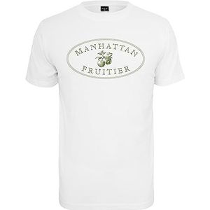 Mister Tee Manhattan Fruitier T-shirt voor heren, wit, XXL