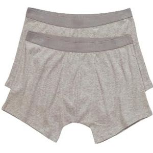JP 1880 Midpants voor heren, met flexibele taille, geribbeld, Dp boxershorts, grijs melange, 4XL