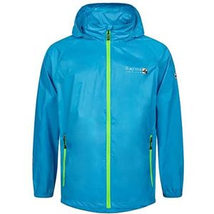 DEPROC-Active Robson Damesregenjas met capuchon, ademend, waterdicht, weerbestendig, windbreaker, overgangsjas, regenjas, blauw, 42