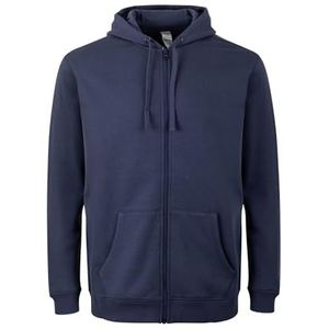 Mukua SF270U Unisex sweatshirt met ritssluiting en capuchon, denim blue, maat XL, Denim Blauw, XL