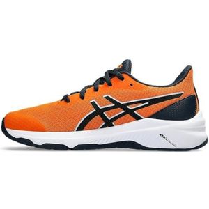 ASICS Gt-1000 12 GS, sneakers voor kinderen en jongeren, Helder Oranje French Blue, 33.5 EU