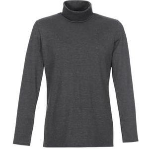 Trigema - TRIGEMA T-shirt - Antraciet mêlee - Lange Mouwen