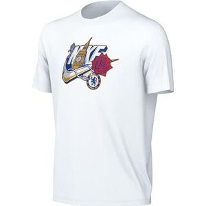 Nike Unisex Kids T-shirt met korte mouwen Cfc U Nk Ssl Futura Tee, wit, FD1116-100, M
