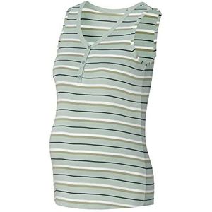 ESPRIT Maternity Dames Nursing mouwloos gestreept T-shirt, Frosty Green - 311, 34