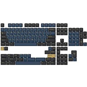 DROP GMK Redsuns Blue Samurai Custom Mechanische Toetsenbord Keycap Set - 153-toetsen, Doubleshot, Kersenprofiel, voor 60%, 65%, TKL, full-size lay-outs en meer (blauw, basiskit)