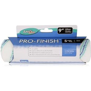 Axus Decor Verfroller mouw - 22,5 cm, ultra fijne afwerking - korte pool - voor professionele en doe-het-zelf projecten, ideaal voor pas gepleisterde of gladde muren en plafonds, mouw kerndiameter 44