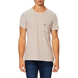 Herrlicher Ronny Cotton Linen Mix T-shirt voor heren