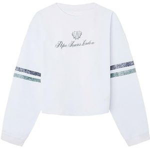 Pepe Jeans Viola T-shirt voor meisjes, Wit (wit), 16 jaar