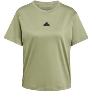 adidas Dames SIGNATURE GRAPHIC PRINT T-SHIRT, tent green, XXS