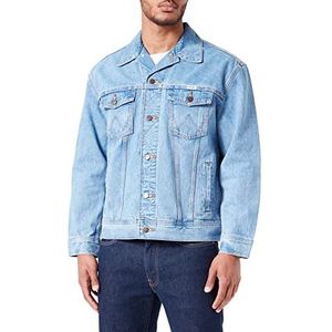 Wrangler Heren Anti Fit Jacket Jeansjas, azuurblauw, L