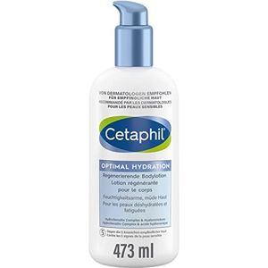 CETAPHIL Optimale hydratatie regenererende bodylotion, 473 ml, voor ruwe, droge huid op het lichaam, hydrateert 48 uur en versterkt de huidbarrière, met dexpanthenol, hyaluronzuur en glycerine