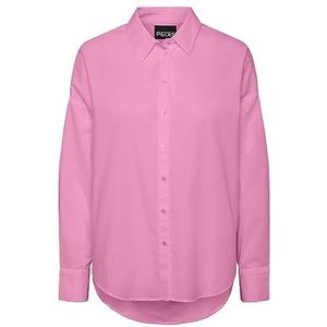 PIECES Dames Pctanne Ls Loose Shirt Noos Bc Blouse, Begonia Pink, XS