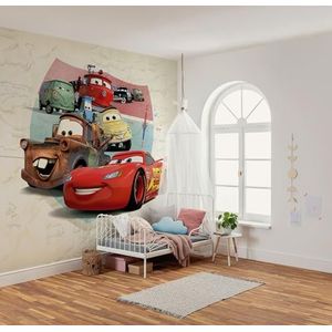 Komar Vlies fotobehang - Disney and Pixar Cars Open Road - Grootte 250 x 250 cm - behang, kinderkamer, kinderbehang