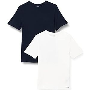 s.Oliver T-shirt voor jongens, verpakking van 2 stuks, blauw, 140 cm