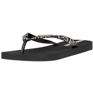 Ipanema Duna FEM teenslippers voor dames, zwart/zwart/grijs, 37 EU, Black Black Grey, 37 EU