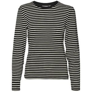 VERO MODA Dames blouse T-shirt, zwart, S