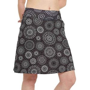 Women's Floral Plus Size Skorts with Pockets - Knee & Longer Length Causal & Golf Skirts - XL