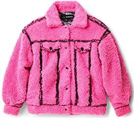 Oversized jack met schapenvacht