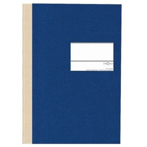 Pagna 14212-02 business boek PNA CLASSICA A4 papier omslag met linnen structuur, weefselrug 96 vellen, geruit, kleur: blauw