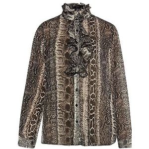 UDIPI Damesblouse, zwart, wit, M