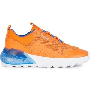 Geox J Activart Illuminus Sneakers voor jongens, oranje, 37 EU