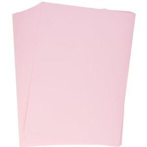 Kangaro - Gekleurd papier, pastelroze, DIN A4-160 g/m², FSC mix, 50 stuks, briefpapier, knutselpapier, doe-het-zelf