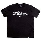 Zildjian Unisex Zildjian Classic Logo Tee Zwart Sm T-shirt, Zwart, S UK