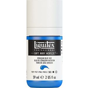 Liquitex 1959470 Professional Acrylfarbe Soft Body - Künstlerfarbe in cremiger deckender Konsistenz, hohe Pigmentierung, lichtecht & alterungsbeständig, 59ml Flasche - Cölinblau Imit.