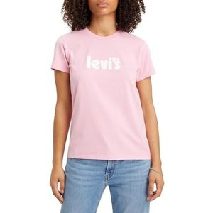Levi's The Perfect Tee T-shirt Vrouwen, Poster Logo Prism Pink, XS