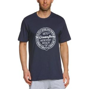Schiesser Shirt met korte mouwen voor heren, blauw (803-donkerblauw), 48