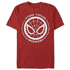 Marvel Spider-Man Classic - Spider Power Unisex Crew neck T-Shirt Red L