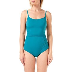 Dagi Basic Shapewear Minimiser One Piece Badpak voor dames, teal, 36