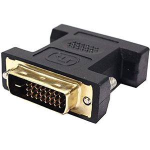 BeMatik - DVI-D mannelijke naar DVI-I vrouwelijke dual link-adapter