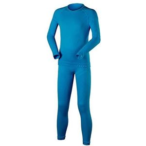 FALKE Uniseks-kind Set van onderlaag Maximum Warm K UW Functioneel material Sneldrogend 1 Stuk, Blauw (Osiris 6407), 134-140