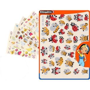 CLEOPATRE Zelfklevende stickers voor vlinders, vogels, lieveheersbeestjes, bijen, meerkleurig, verpakking met 24 vellen (936 stickers)