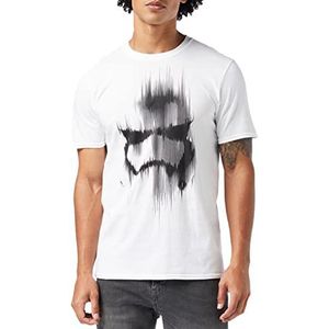 Star Wars Heren Trooper Mask T-Shirt, Stormtrooper Masker Wit, S