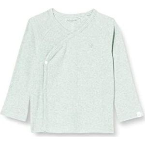 Noppies Baby Unisex Baby U Tee Overlap Ls Rib Nanyuki T-shirt, Grey Mint Melange - P938, 56 cm