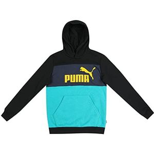 PUMA ESS Colorblock FL DEEP Aqua Hoodie