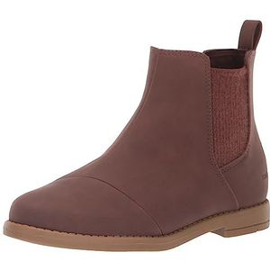 TOMS Charlie Boot voor jongens, Kastanje Pu Nubuck Kunstleer, 11 UK Child