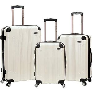 Rockland London Hardside Spinner wiel bagage, wit, 3-Piece Set (20/24/28), London hardshell koffer met draaiwiel