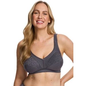 Susa Topsy Plus Ontlastingsbeha voor dames, zonder beugel, met verstelbare bandjes, versterkte cup-panelen, ontlasting, onyx, 85C