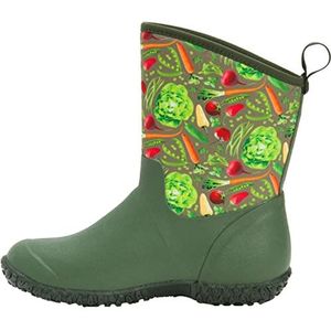 Muck Boots Muckster II Mid rubberlaarzen voor meisjes, Groene Veggie Print, 20 EU