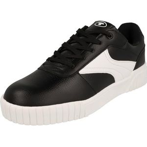 TOM TAILOR 7470080001 sneakers, zwart-wit, 35 EU, zwart wit, 35 EU