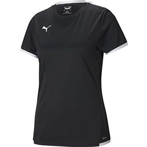 PUMA Dames Teamliga Jersey Shirt, Zwart Wit, Medium