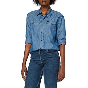G-STAR RAW Dames Shirt 3301 Relaxed, blauw (Rinsed D17551-c432-082), XS